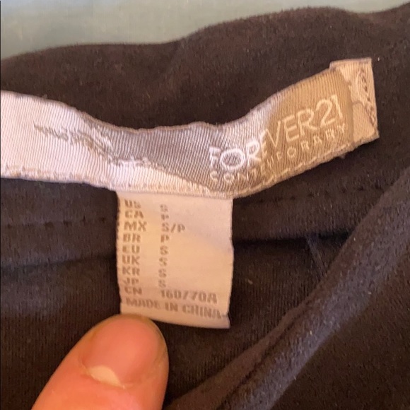 Zip up Mini suede Dress - Picture 3 of 4